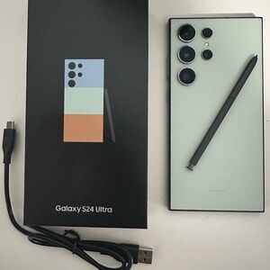 Samsung Galaxy S24 Ultra with 1tb storage in Light Green